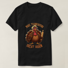 感謝祭を再素晴らし行する – トランプおもしろいトルコ Tシャツ