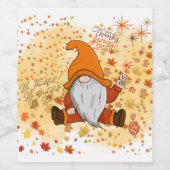 感謝祭を受け来入れる：一緒に祝! ワインラベル (シングルラベル)