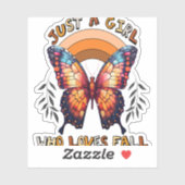 感謝祭を愛する少女に過ぎない秋 シール (シート)