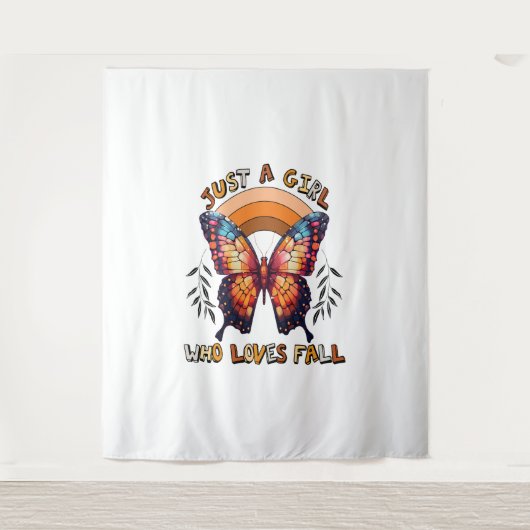 感謝祭を愛する少女に過ぎない秋 タペストリー (正面)