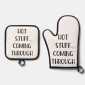 感謝祭を来通して熱い詰めおもしろい物 鍋つかみ&鍋敷きセット (正面)