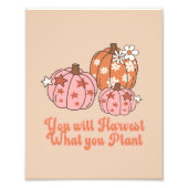 感謝祭を植えたものを収穫する フォトプリント            (正面)