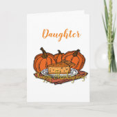 感謝祭を美しく作る「娘」 カード (正面)