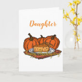 感謝祭を美しく作る「娘」 カード (黄色い花)