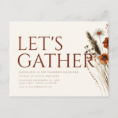 感謝祭を集めよう招待状 ポストカード (正面)