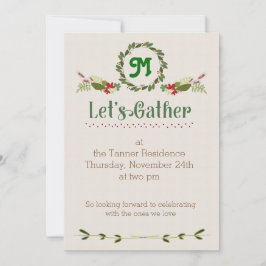 感謝祭を集めよう招待状 招待状