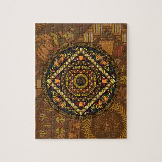 感謝祭アイコンパズル ジグソーパズル (縦)