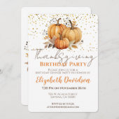 感謝祭アダルトバースデーパーティー 招待状 (正面/裏面)