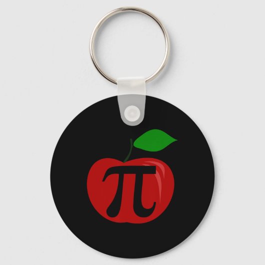 感謝祭アップルパイおもしろい恋人パイ日Math Tea キーホルダー (正面)