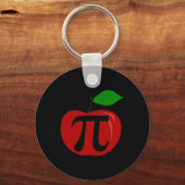 感謝祭アップルパイおもしろい恋人パイ日Math Tea キーホルダー (正面)