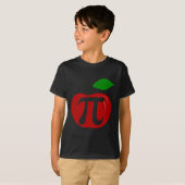 感謝祭アップルパイおもしろい恋人パイ日Math Tea Tシャツ (正面フル)