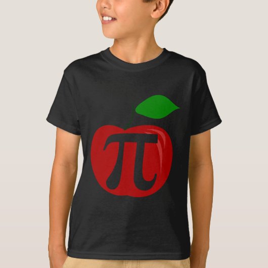 感謝祭アップルパイおもしろい恋人パイ日Math Tea Tシャツ (正面)
