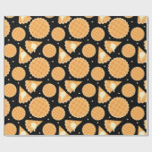 感謝祭アップルパイデザートパターン(の模様が)ある食 ラッピングペーパー (フラット)