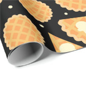 感謝祭アップルパイデザートパターン(の模様が)ある食 ラッピングペーパー (ロールコーナー)