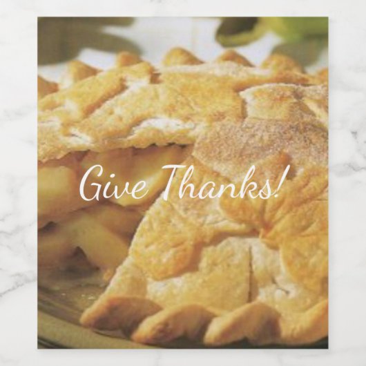 感謝祭アップルパイ ワインラベル (シングルラベル)