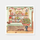 感謝祭アンティーク店 スタンダードカクテルナプキン (正面)