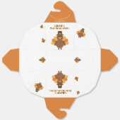 感謝祭イエローオレンジトルコ大きな残り フェイバーボックス (見開き)