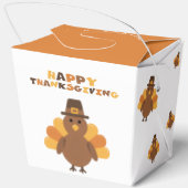 感謝祭イエローオレンジトルコ大きな残り フェイバーボックス (裏面)