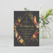 感謝祭イブカクテルパーティー水彩葉 招待状 (スタンド正面)