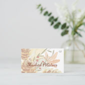 感謝祭イベントケータリングディッシュプレイスカード プレイスカード (スタンド正面)