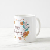 感謝祭イラストレーション コーヒーマグカップ (正面右)
