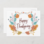 感謝祭イラストレーション ポストカード (正面/裏面)