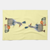 感謝祭インディアンダック キッチンタオル (横)