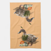感謝祭インディアンダック キッチンタオル (縦)