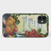感謝祭ウィッシュボーンフルーツ花瓶の花 Case-Mate iPhoneケース (裏面(横))