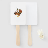 感謝祭ウェイトリフティングママパパおもしろいトレーニングT ハンドファン (正面&裏面)