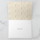 感謝祭ウォーターカラーオータムパステル葉 サンキューカード (内部)