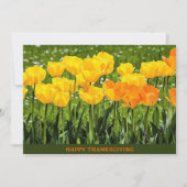感謝祭ウォーターカラーフローラハッピー感謝祭 シーズンカード (正面)