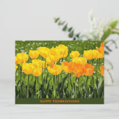感謝祭ウォーターカラーフローラハッピー感謝祭 シーズンカード (スタンド正面)