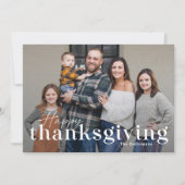 感謝祭エレガントのフォトカードをミックス シーズンカード (正面)