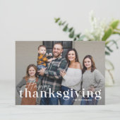 感謝祭エレガントのフォトカードをミックス シーズンカード (スタンド正面)