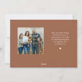 感謝祭エレガントのフォトカードをミックス シーズンカード (裏面)