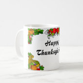 感謝祭エレガントのマグカップ コーヒーマグカップ (正面左)