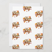 感謝祭エレガントの紅葉の秋 招待状 (裏面)