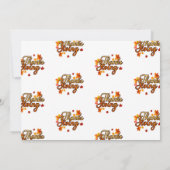 感謝祭エレガントの紅葉の秋 招待状 (裏面)