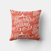 感謝祭エレガントタイポグラフィ クッション (裏面)