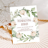 感謝祭エレガントディナーの友達が饗宴に 招待状