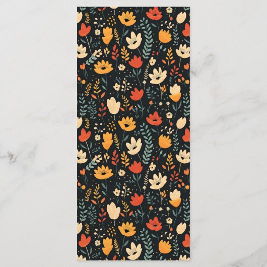 感謝祭エレガントディナーフローラ素朴秋 メニュー (裏面)