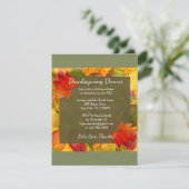 感謝祭エレガントディナー招待状 招待状 (スタンド正面)