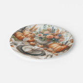 感謝祭エレガントディナー紙プレート ペーパープレート (アングル)