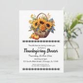 感謝祭エレガントディナー 招待状 (スタンド正面)