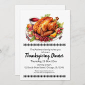 感謝祭エレガントディナー 招待状 (正面/裏面)