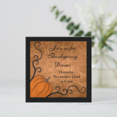 感謝祭エレガントディナー 招待状 (スタンド正面)