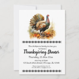 感謝祭エレガントディナー 招待状