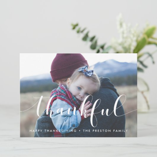 感謝祭エレガント家族の写真 シーズンカード (スタンド正面)