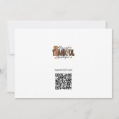 感謝祭エレガント日招待状 招待状 (裏面)